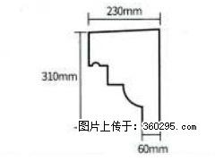 产品分解图型 - 檐口线，型号：SX311-YK-3，规格：230x310mm(3) - 七台河三象EPS建材 qth.sx311.cc